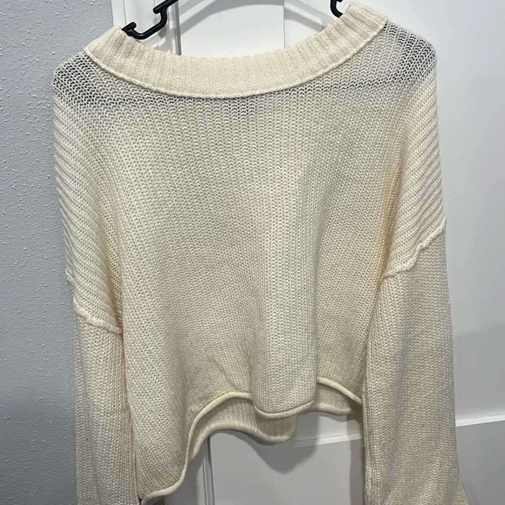 Cream cropped sweater
